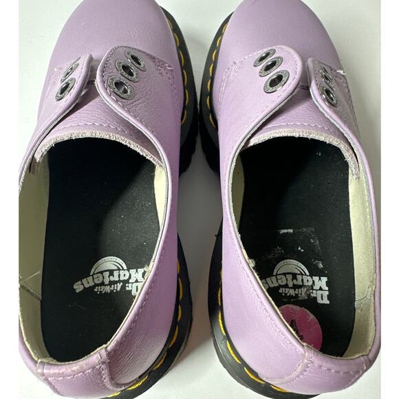 Dr. Marten’s 1461 Quad II Leather Platform Derby Shoes Women's Lilac 30612 Sz 5 - Picture 7 of 10
